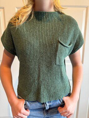 Free People Beach short sleeve sweater